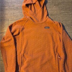 Patagonia Textured Burnt Orange Hoodie